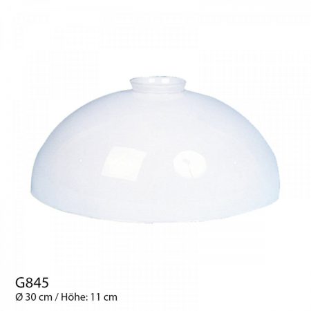 Glasschirm opal weiß